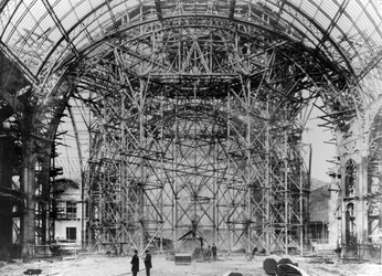 Construcción del Grand Palais, París, 1898-9